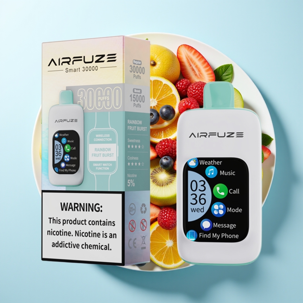 AirFuze Smart 30000 Puffs Disposable Pod med 5 Nikotin  Beröringsskärm
