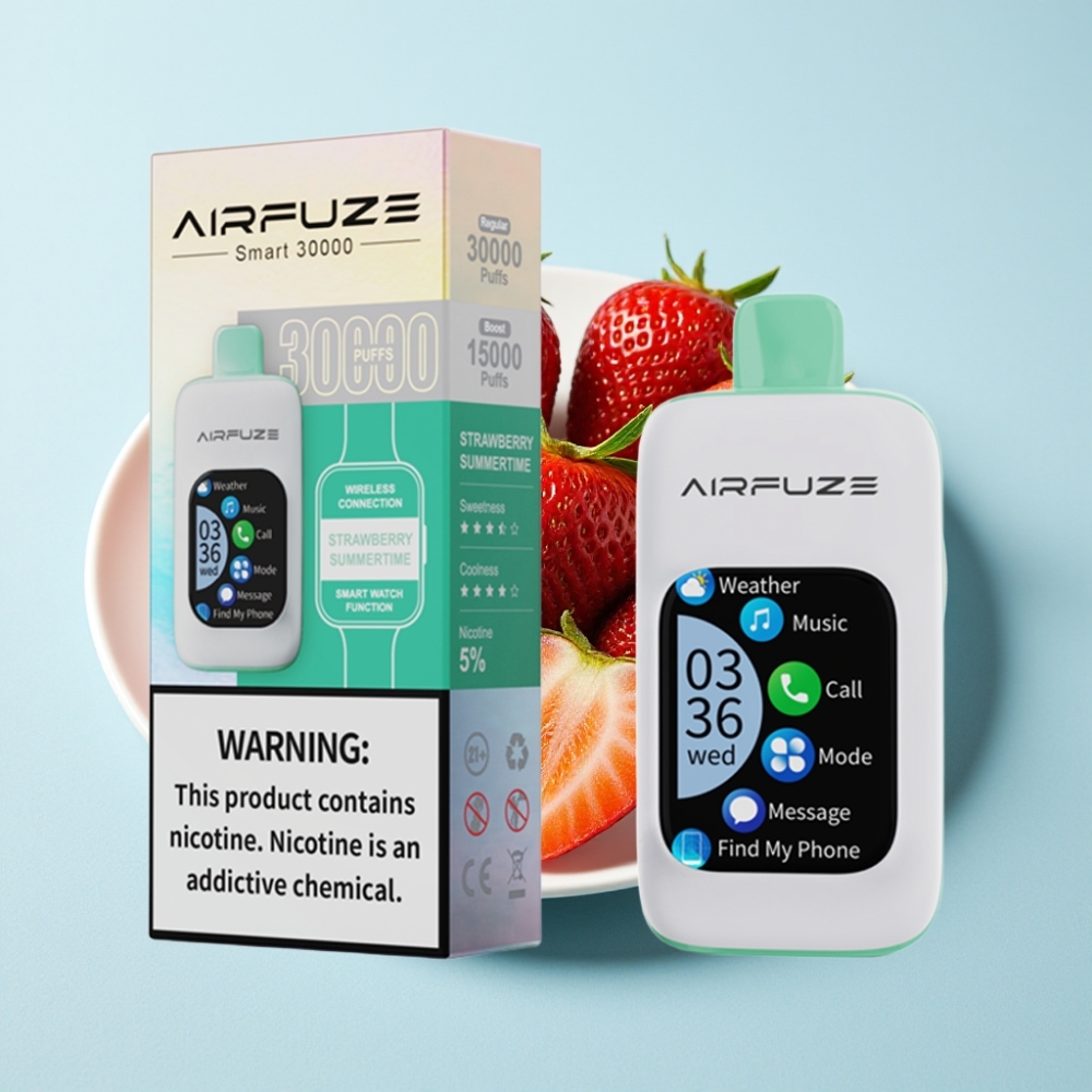 AirFuze Smart 30000 Puffs Touch Skärm 5 Nikotin Jordsgubb Sommar