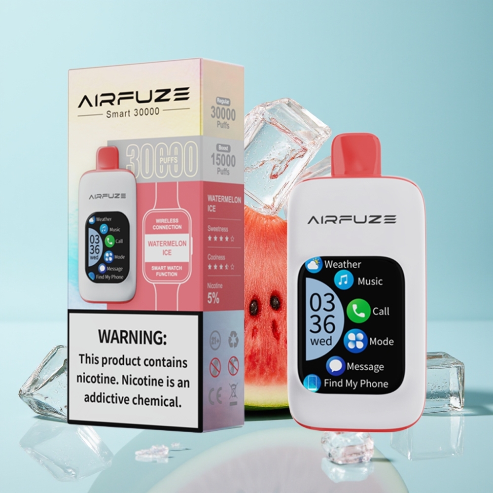 AirFuze Smart 30000 Puffs Touch TFT Type-C Vattenmelon Is
