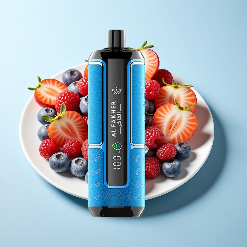 Al Fakher Crown Bar 15K Hypermax Engångs Vape Kit Berry Ice med 22ml  600mAh
