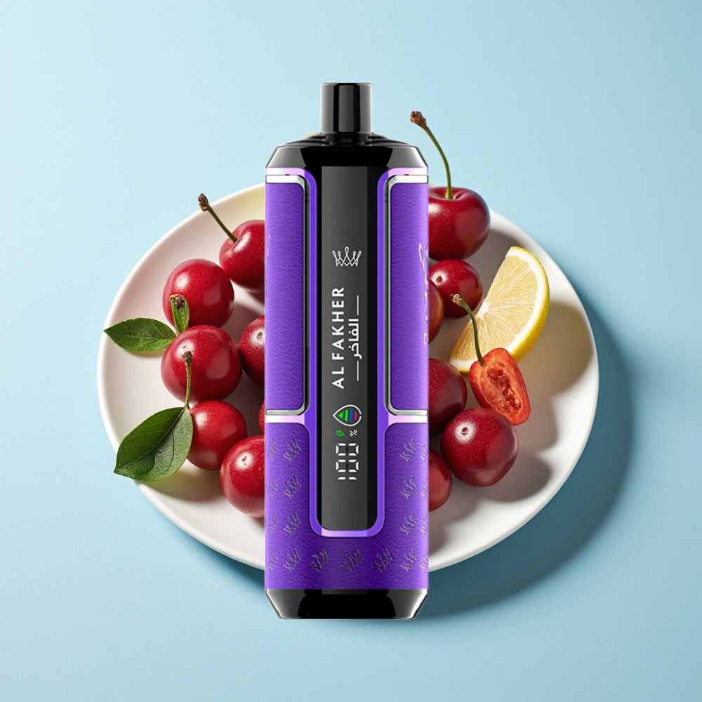 Al Fakher Crown Bar 15K Hypermax Engångs Vape Kit Cherry Fiesta 22ml 600mAh