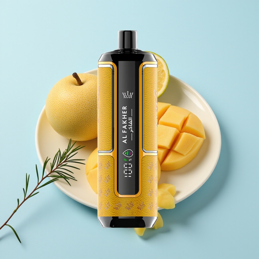 Al Fakher Crown Bar 15K Hypermax Engångs Vape Kit Mango Is – 22ml 600mAh