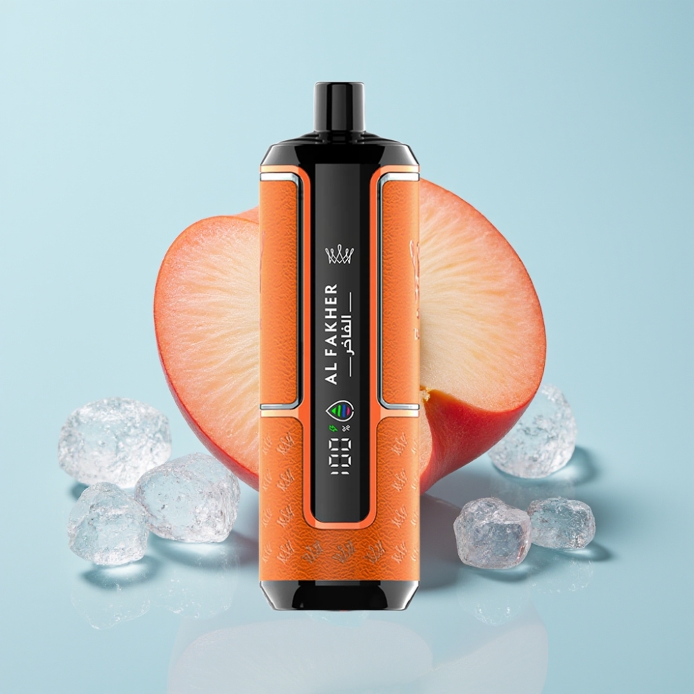 Al Fakher Crown Bar 15K Hypermax Engångs Vape Kit Peach Ice 22ml 600mAh