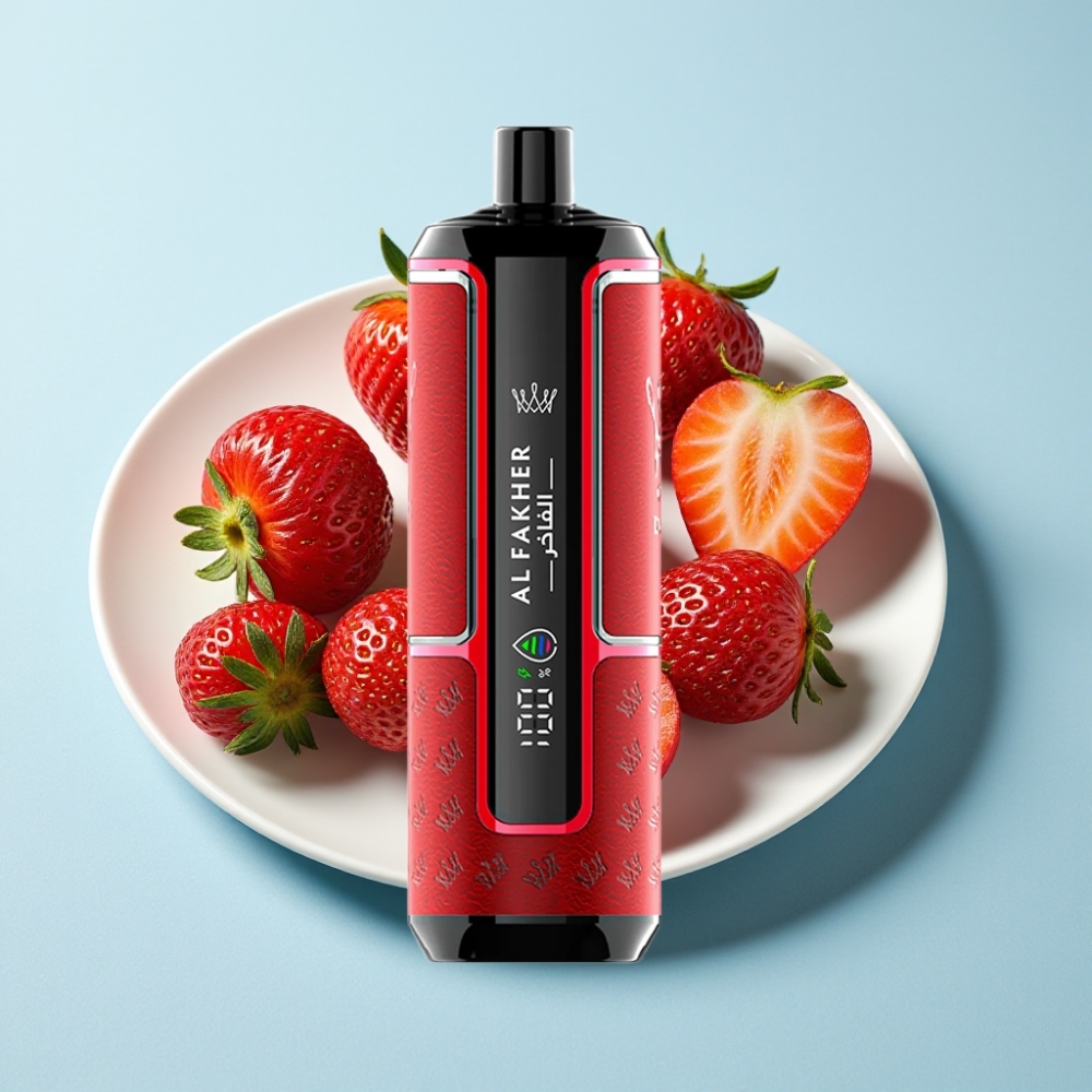 Al Fakher Crown Bar 15K Hypermax Engångs Vape med Jordgubbsmak 22ml 600mAh