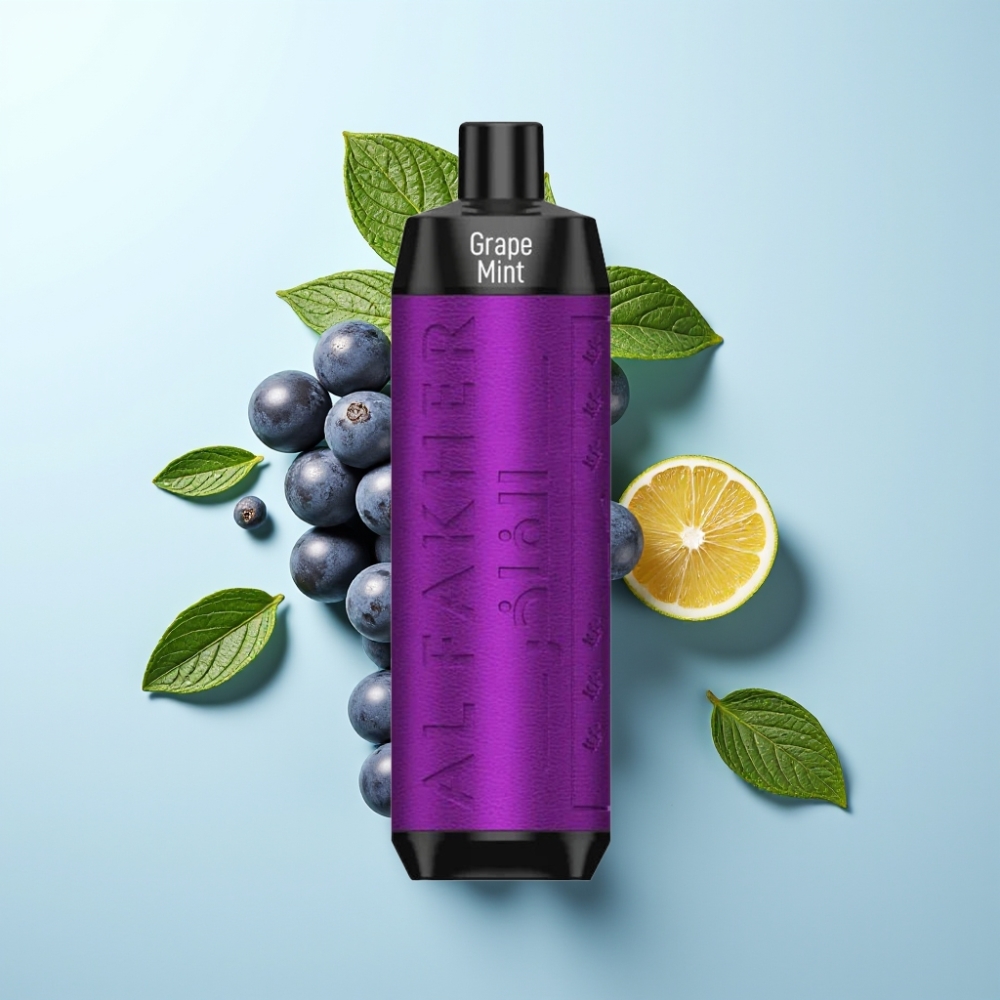 Al Fakher Crown Bar 8000 Crystal 18ml 5mg Grape Mint Disposable Vape