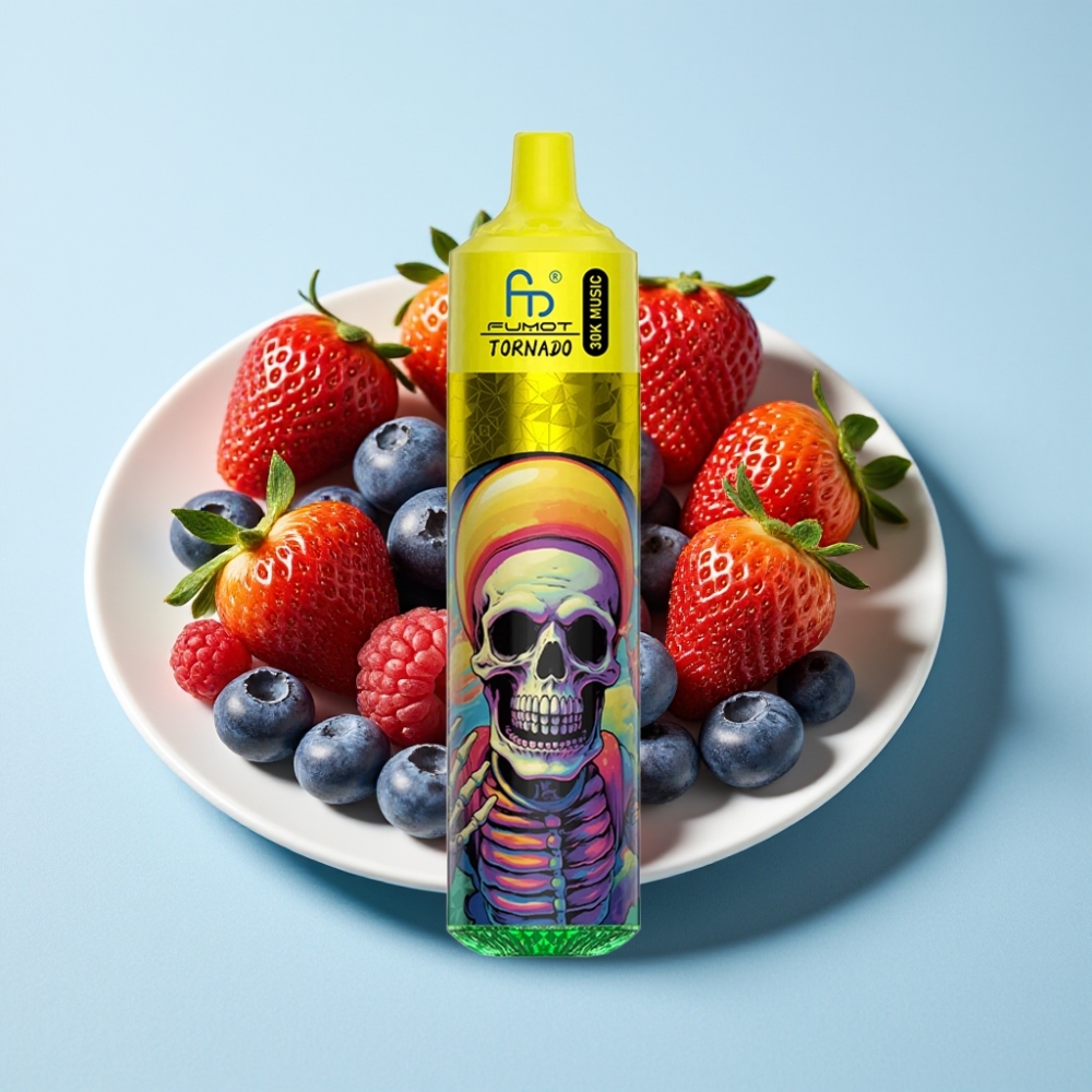 Fumot RandM Tornado 30000 Puffs 30mL 2/5 Jordgubb Blåbär Hallon