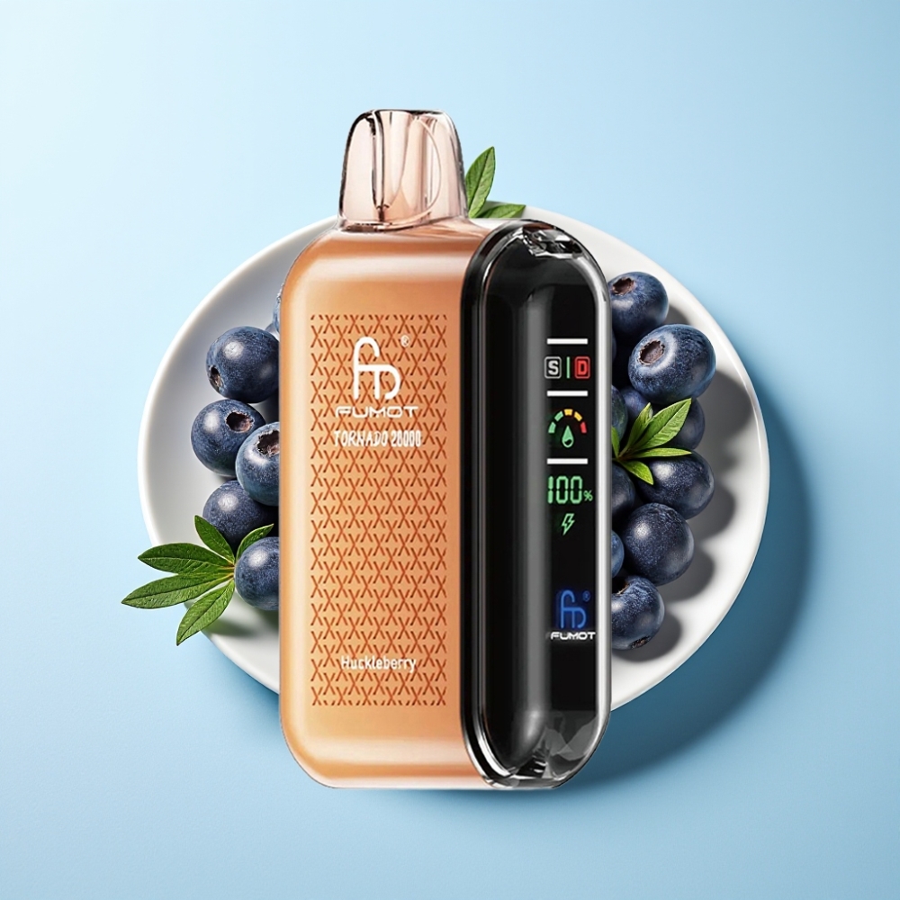 Fumot Tornado 20000 Puffs Dual Mesh 20ml Smart Display Huckleberry