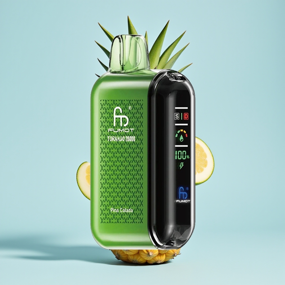 Fumot Tornado 20000 Puffs Dual Mesh 20ml Smart Display Pina Colada