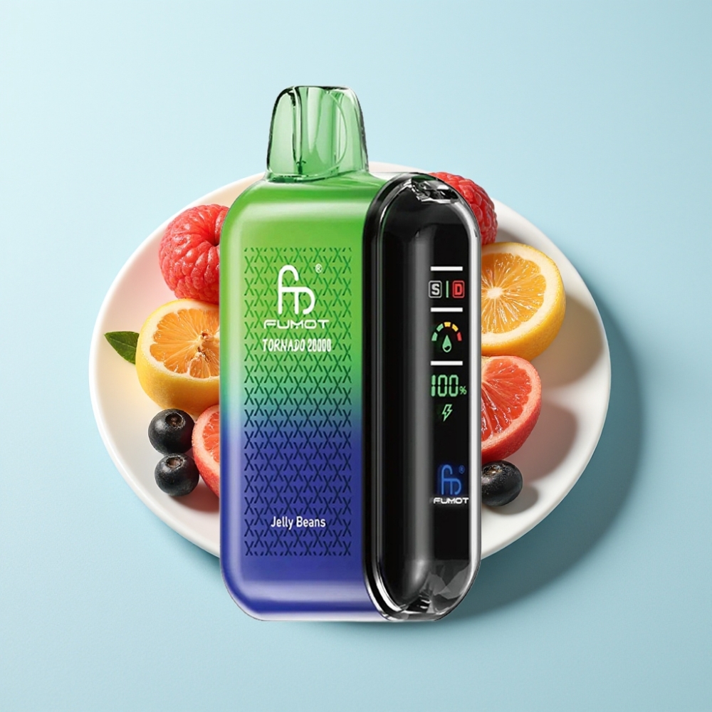 Fumot Tornado 20000 Puffs Dual Mesh Coil 20ml Smart Display Jelly Beans
