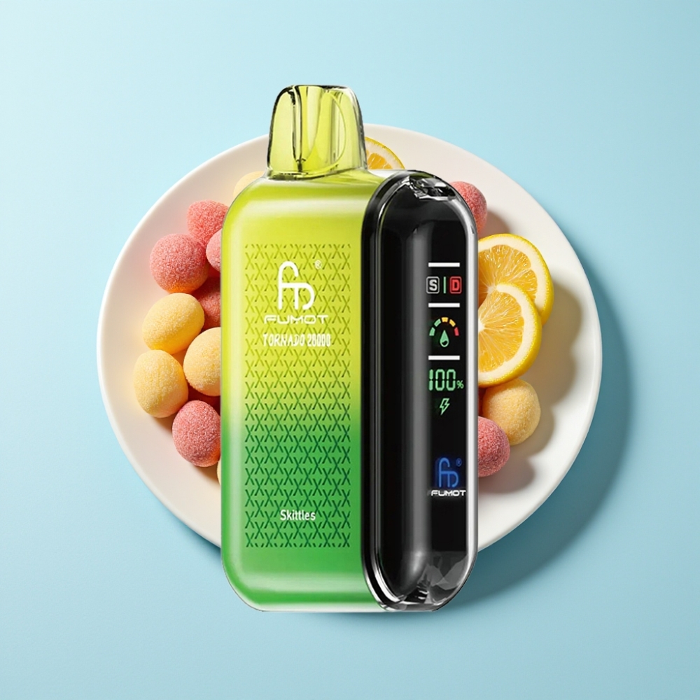 Fumot Tornado 20000 Puffs Dual Mesh Coil Smart Display Skittles