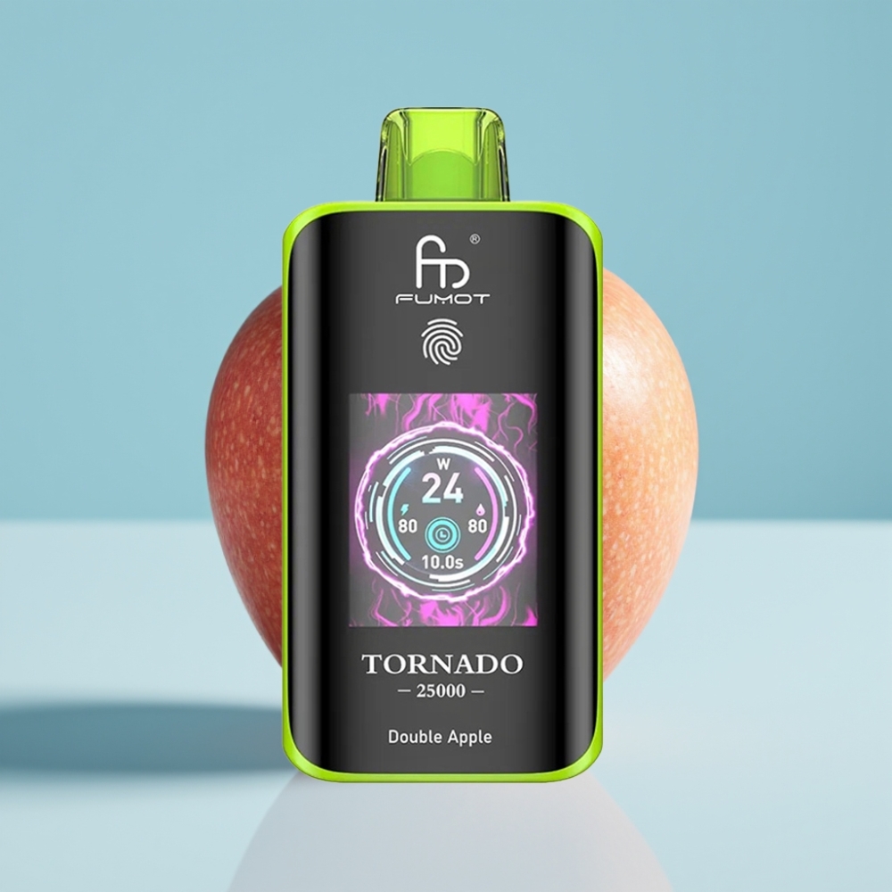 Fumot Tornado 25000 Puff HD Skärm 20ml Dubbel Äpple
