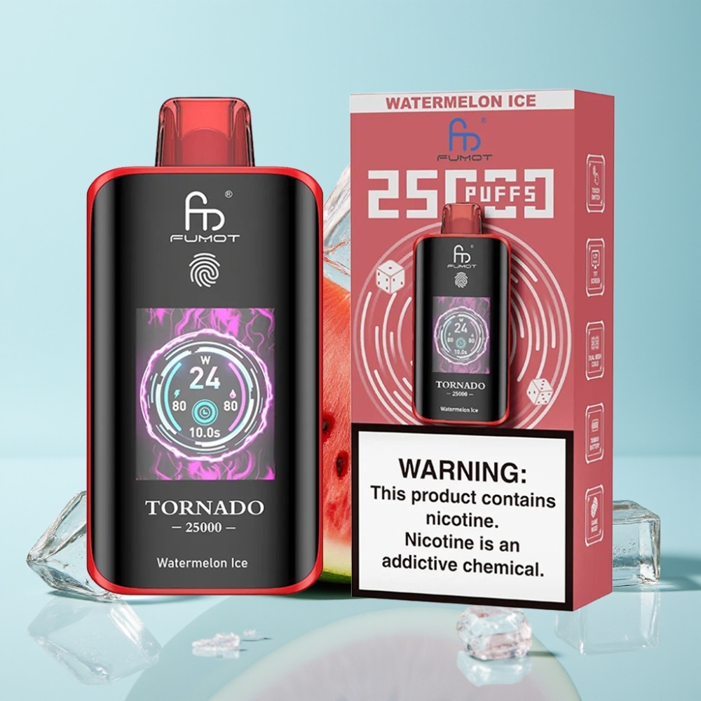 Fumot Tornado 25000 Puff HD Skärm 20ml Vattenmelon Is