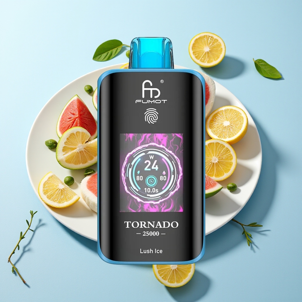 Fumot Tornado 25000 Puff HD Skärm 700mAh Type-C Lush Ice