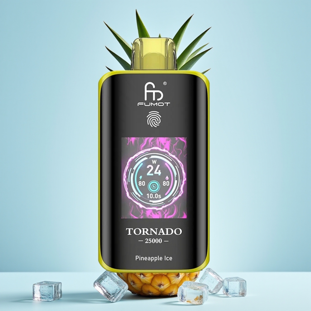 Fumot Tornado 25000 Puffs HD Skärm 700mAh Ananas Is