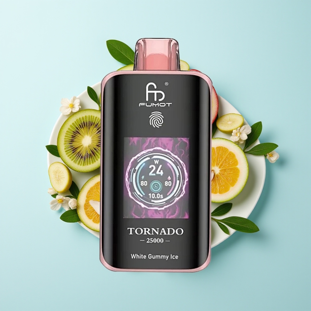 Fumot Tornado 25000 Puffs HD Skärm 700mAh Type-C Kiwi Passionfrukt Guava