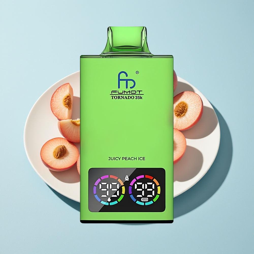 Fumot Tornado 35000 Dual Mesh Coil RGB USB-C Juicy Peach Ice
