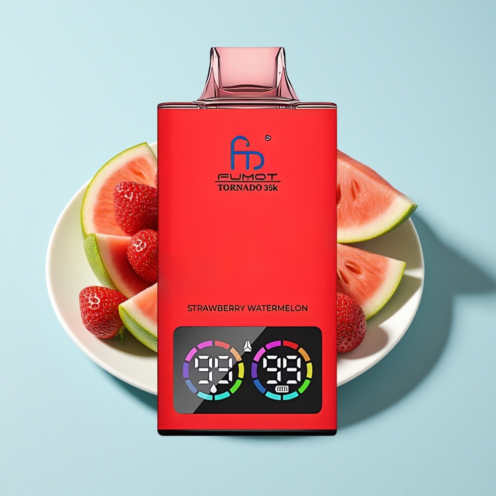 Fumot Tornado 35K Disposable Dual Mesh RGB USB-C Jordgubb Vattenmelon