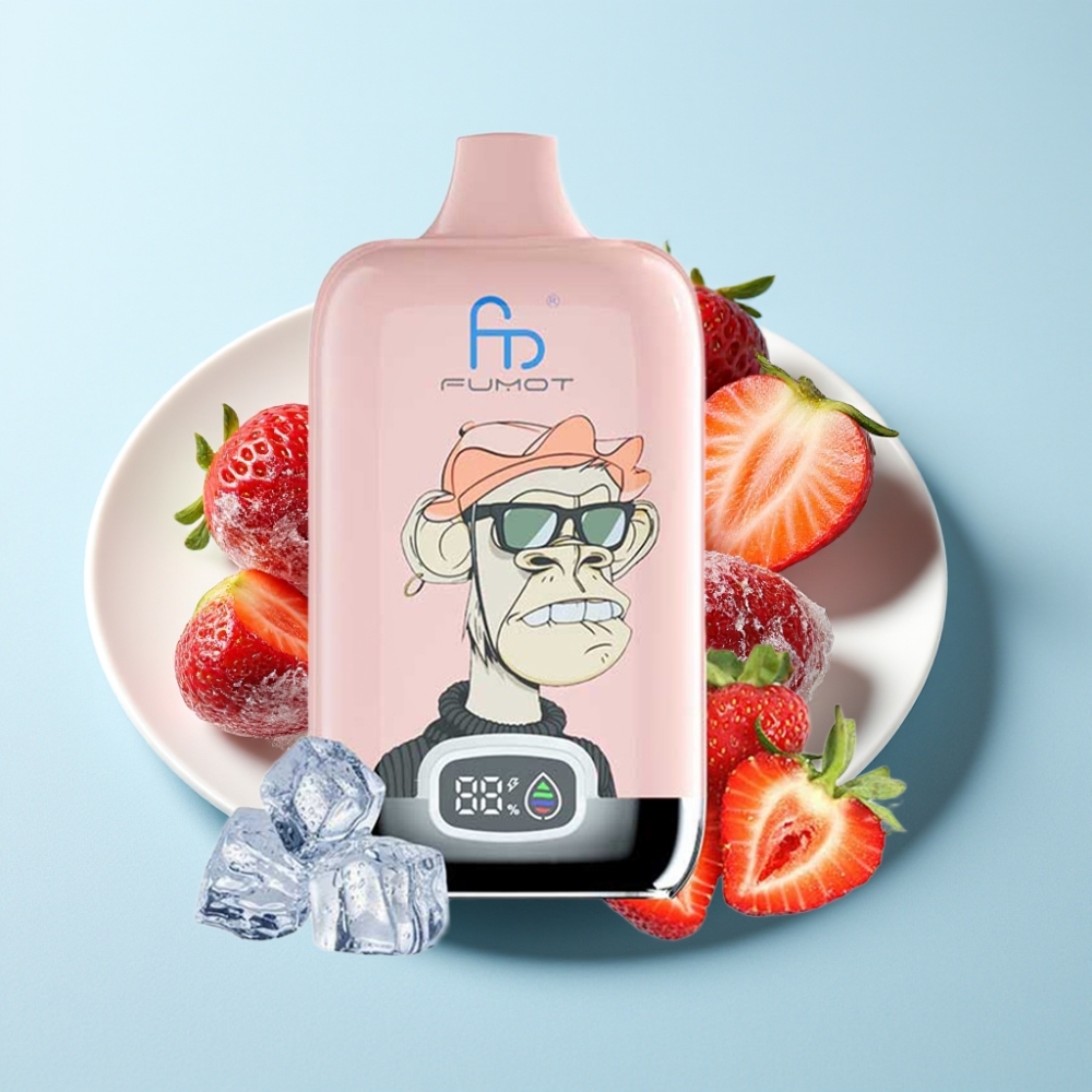 Fumot Tornado Digital Box 12000 Puffs 20ml MESH Strawberry Is