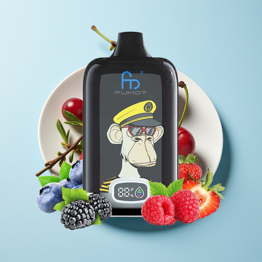 Fumot Tornado Digital Box 12000 Puffs 20ml MESH Type-C Körsbär
