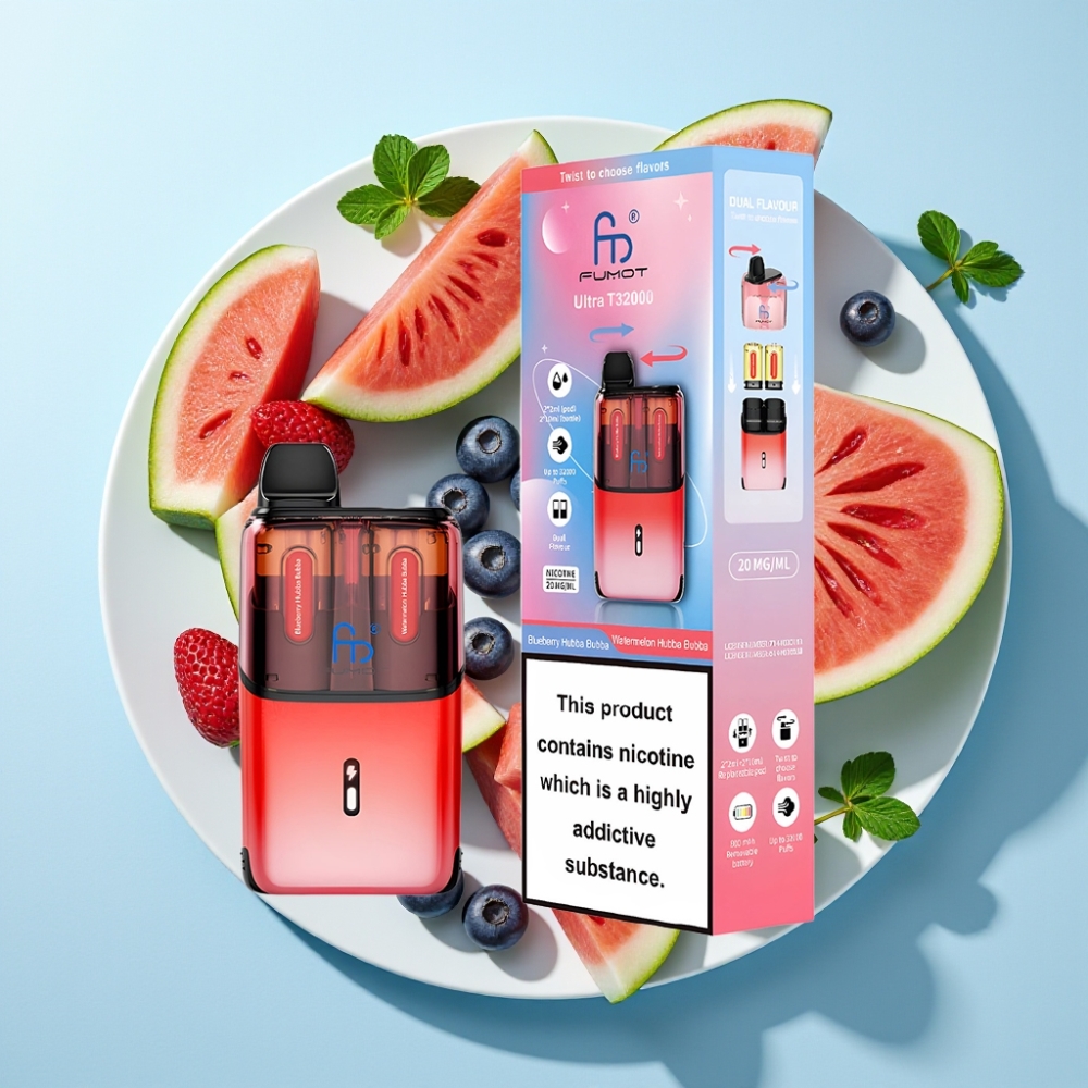Fumot Ultra T32000 Svensk Blåbär-Watermelon 24ml 800mAh Typ-C Laddning