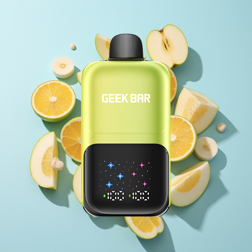 GEEK BAR 2GO 50000 Puffs Interaktiv Skärm Justerbar Smak/Kyla Dubbel Tank 20ml
