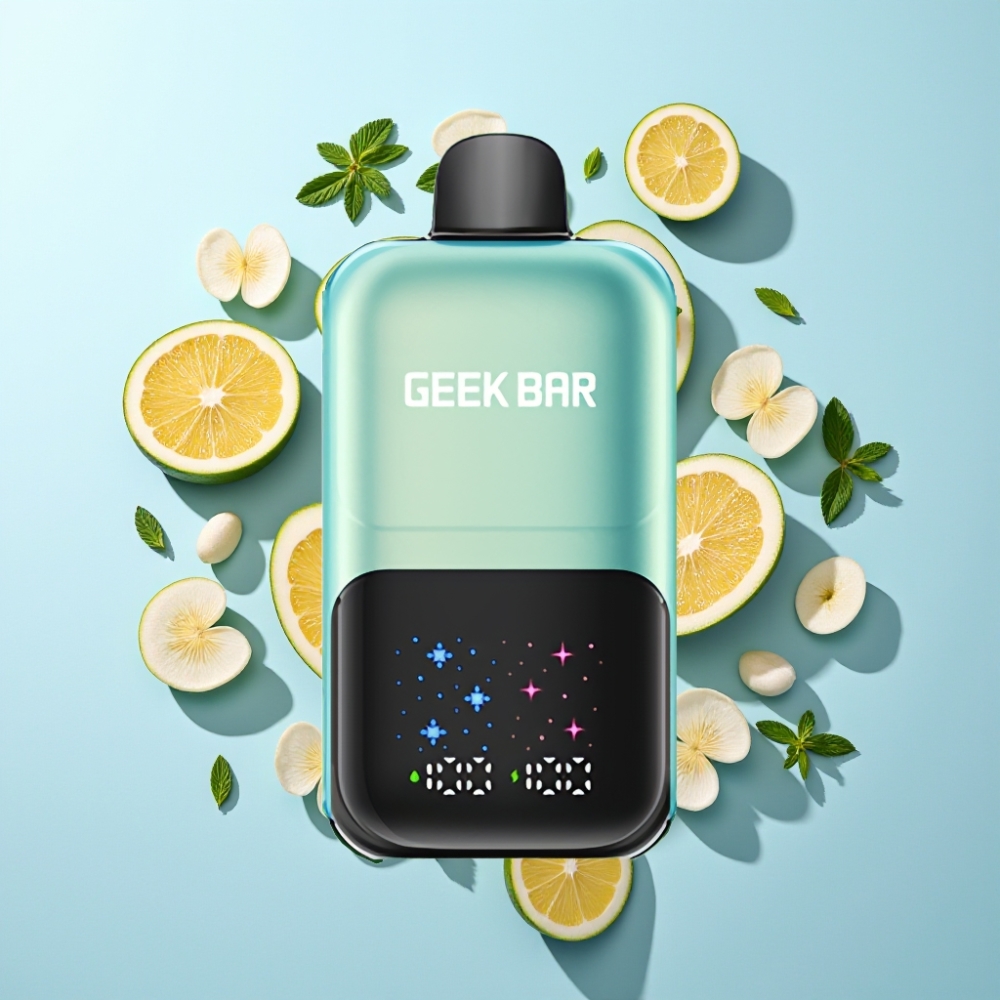 GEEK BAR 2GO 50000 Puffs Interaktiv Skärm Justerbar Smak/Kyla Dubbla Tankar
