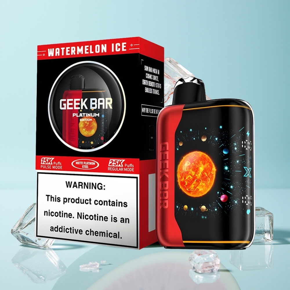 GEEK BAR Platinum Edition 25000 Puffar Matte Stål USB-C Vattenmelon Is