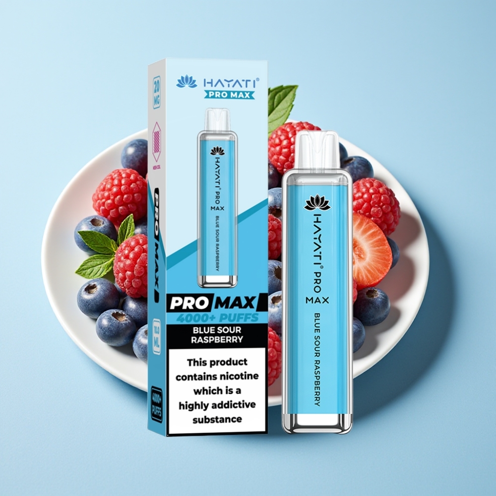 Hayati Pro Max 4000 Puffs Återuppladningsbar Disposable Vape med Dual Mesh Coil