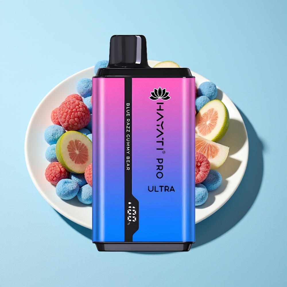 Hayati Pro Ultra 15000 Puffar 2×12ml Blå Razz Godisbjörn