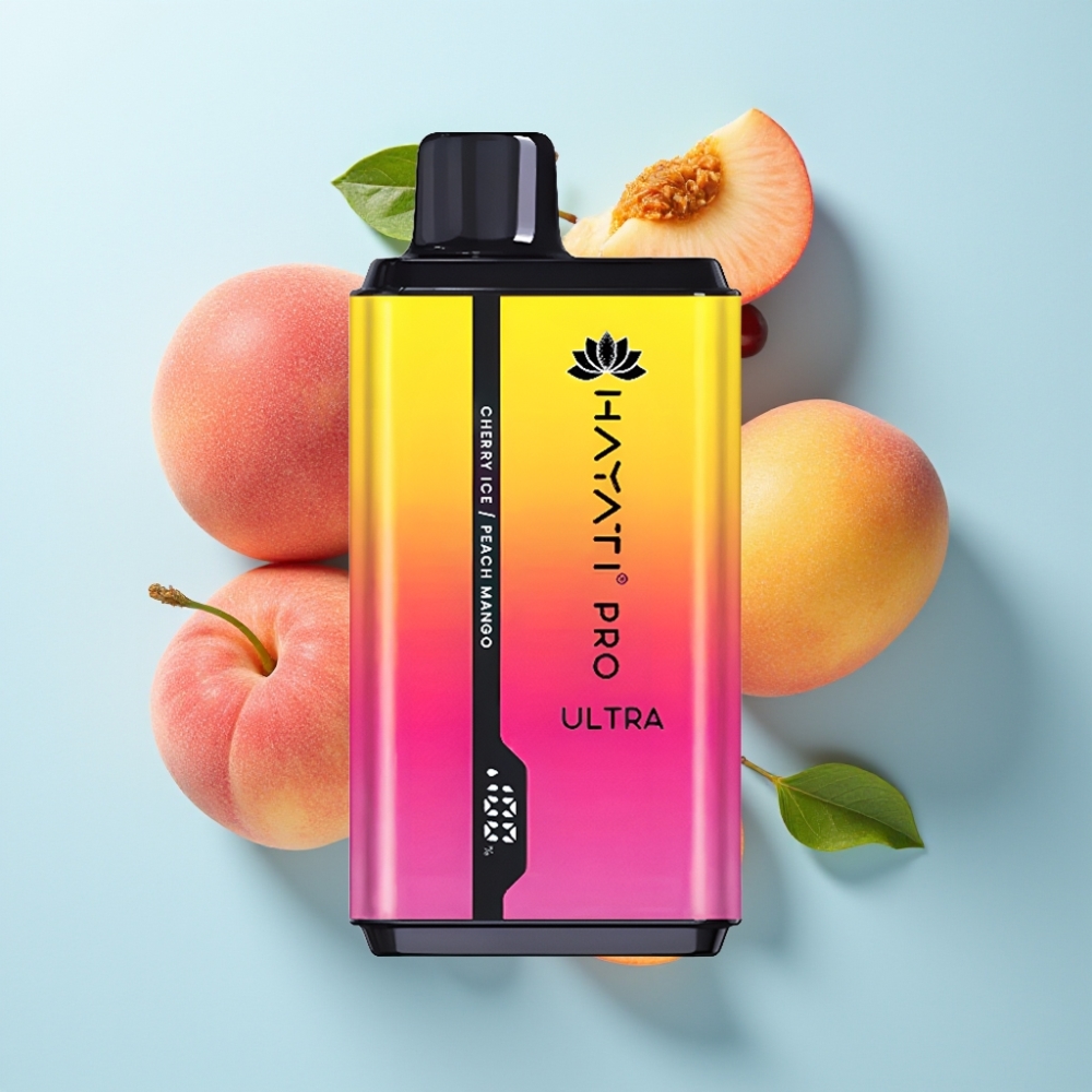 Hayati Pro Ultra 15000 Puffs 2×12ml 2 49 Smaker Cherry Ice Peach Mango