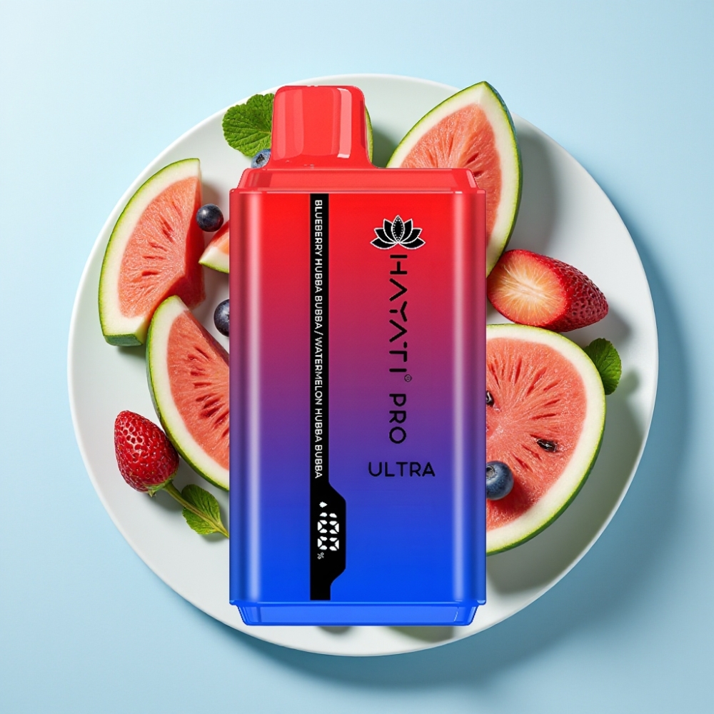 Hayati Pro Ultra 15000 Puffs 850mAh 24ml 2 Blåbär Hubba Bubba Vattenmelon Hubba Bubba