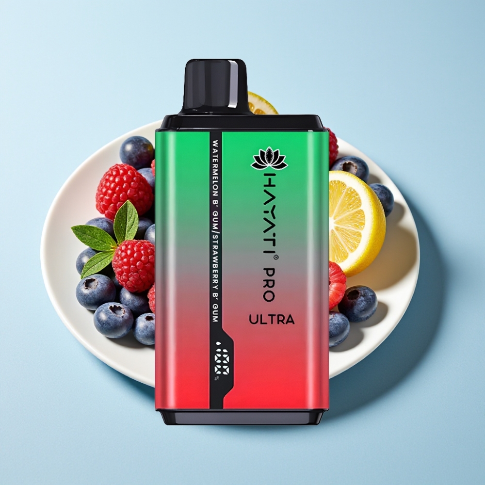 Hayati Pro Ultra 15000 Puffs 850mAh 2×12ml Blåbär Hallon Citron