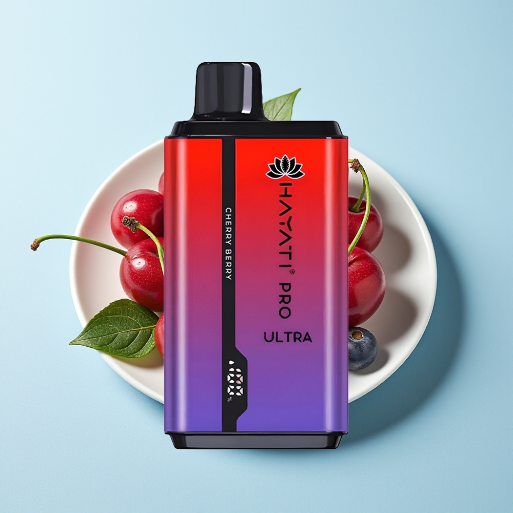 Hayati Pro Ultra 15000 Puffs 850mAh 2×12ml Körsbär Bär