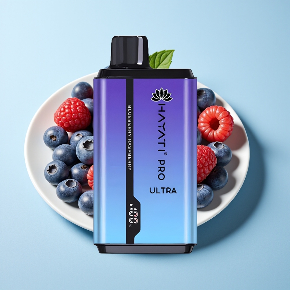 Hayati Pro Ultra 15000 Puffs 850mAh Blåbär Hallon
