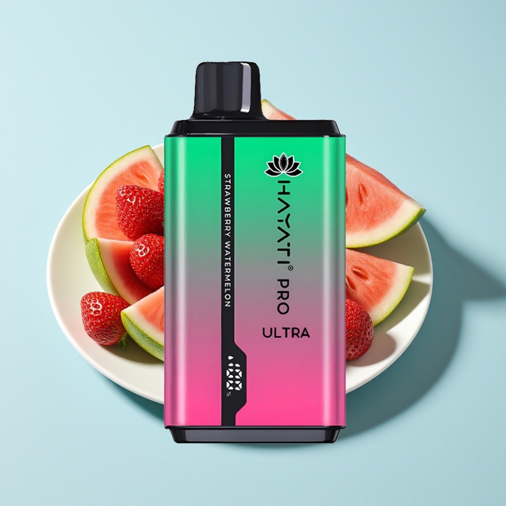 Hayati Pro Ultra 15000 Puffs 850mAh Jordgubb Vattenmelon