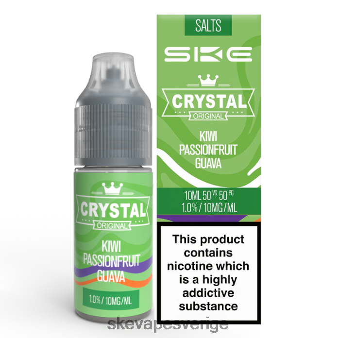 SKE Vape - SKE kristall nic salt - 10ml kiwi passionsfrukt guava 8RD4HL115