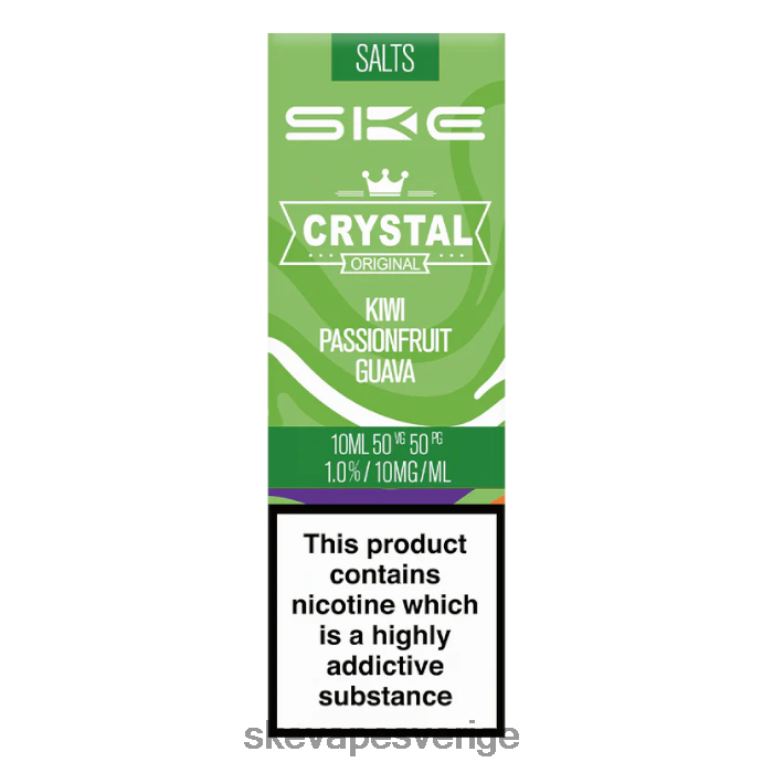SKE Vape - SKE kristall nic salt - 10ml kiwi passionsfrukt guava 8RD4HL115
