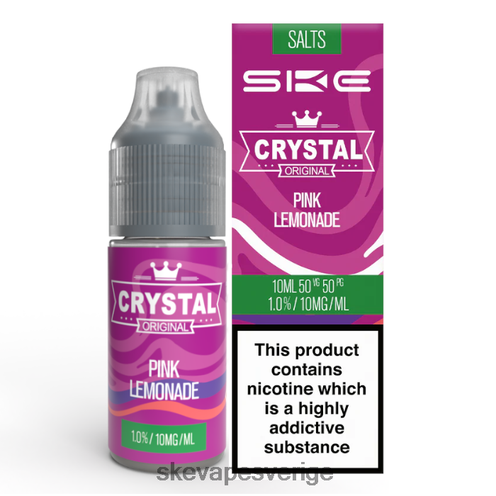 SKE Vape Authentication - SKE kristall nic salt - 10ml rosa lemonad 8RD4HL117