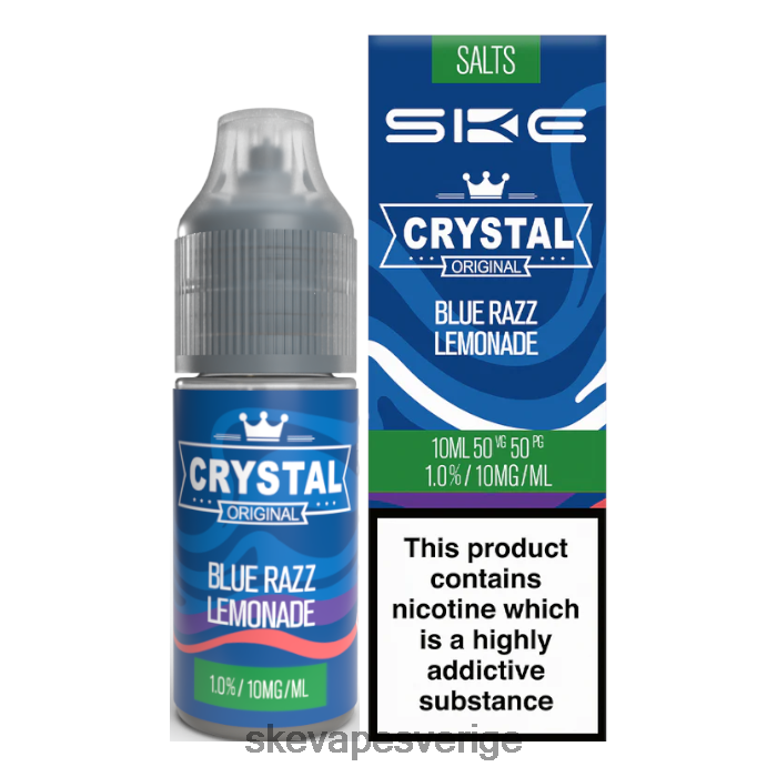 SKE Vape Crystal - SKE kristall nic salt - 10ml blå razz lemonad 8RD4HL111