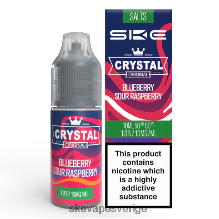 SKE Vape Gothenburg - SKE kristall nic salt - 10ml blåbärssura hallon 8RD4HL113