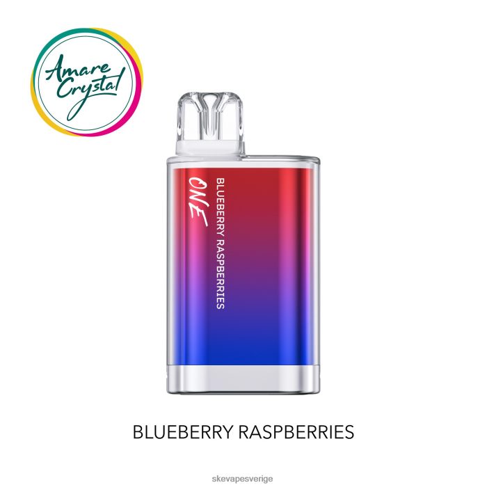SKE Vape Gothenburg - SKE amare crystal one engångsvape blåbärshallon 8RD4HL23