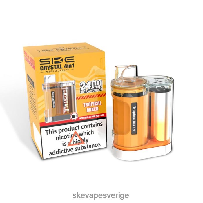 SKE Crystal - SKE crystal 2400 4 i 1 pod kit tropiskt blandat 8RD4HL9